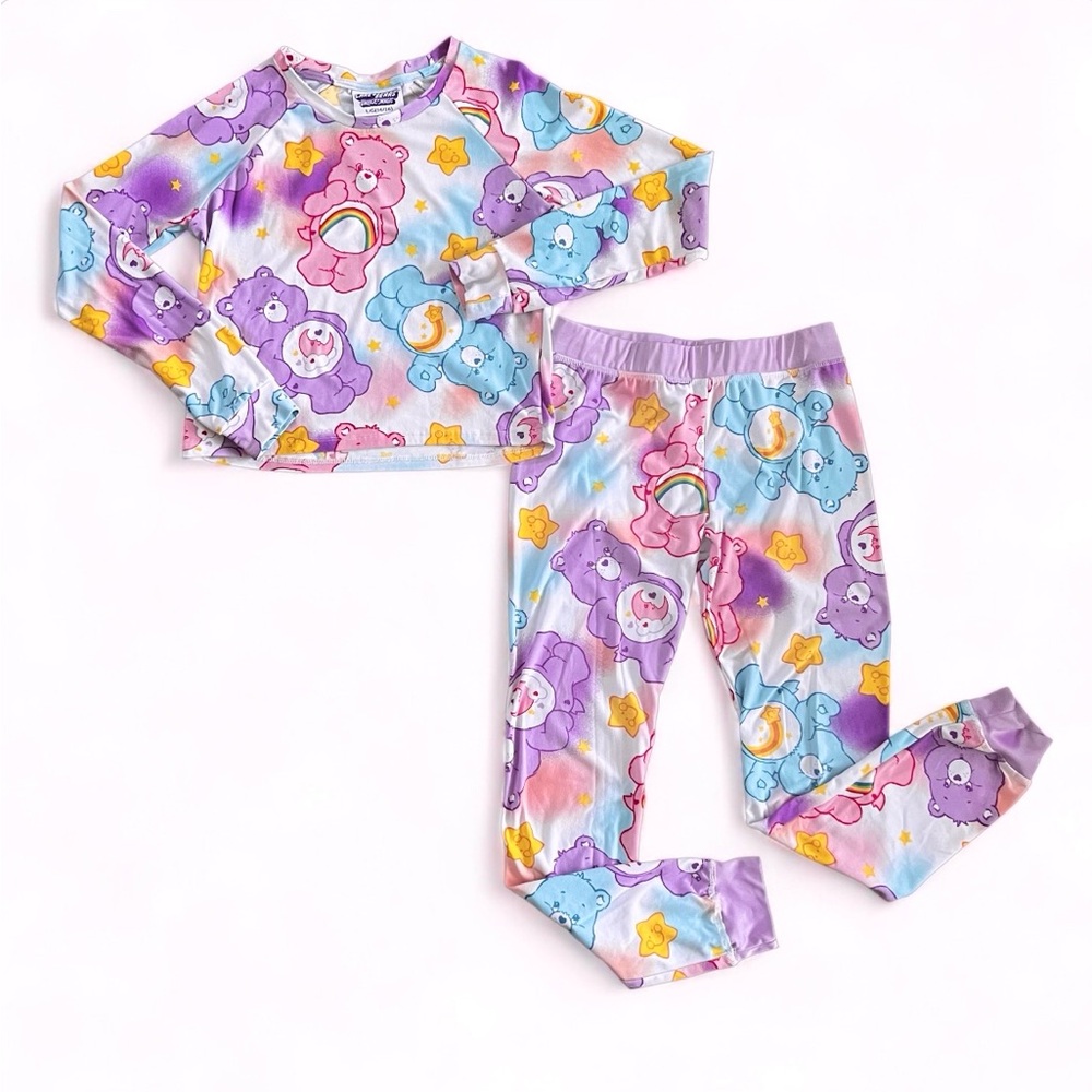 Girls Soft 2-Piece Care Bears Pajama Set / Size L (14/16)